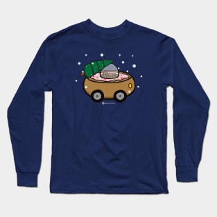 Christmas Tree Donut Car Long Sleeve T-Shirt